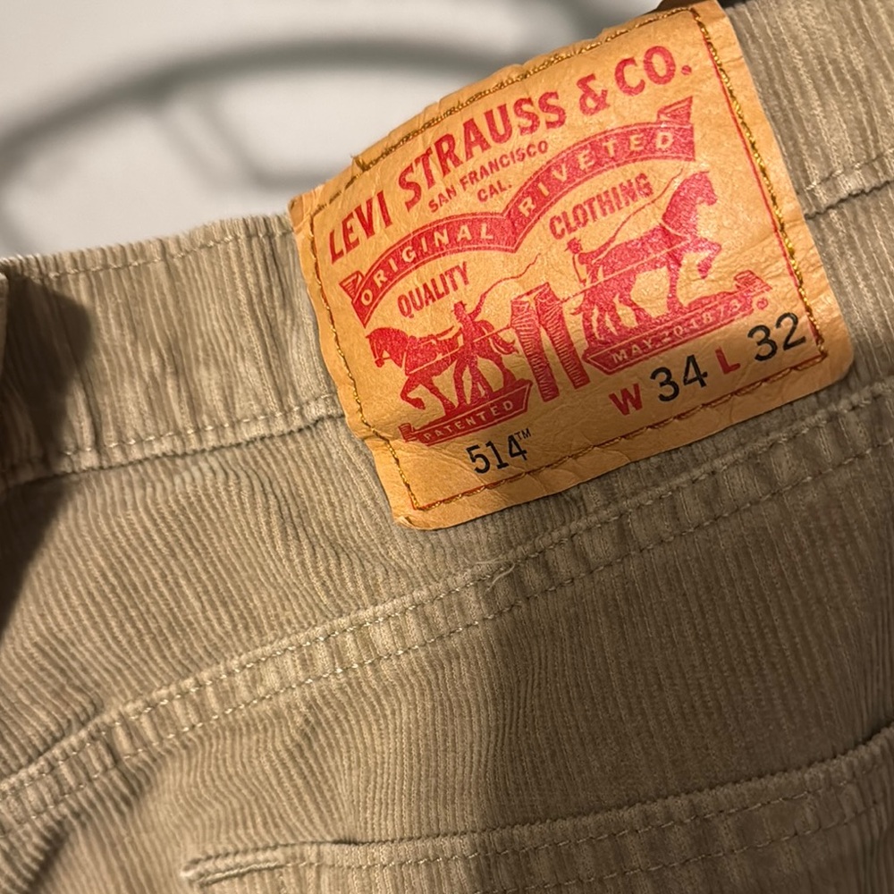 Levi's Tan Corduroy Pants